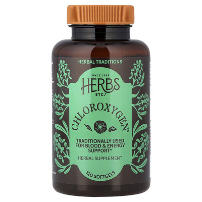 Herbs Etc., ChlorOxygen®, 120 cápsulas blandas