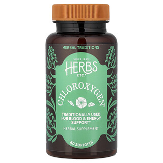 Herbs Etc., ChlorOxygen®, 60 cápsulas blandas