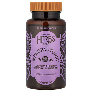 Herbs Etc., Menopautonic™, 60 mäkkých kapsúl (400 mg na mäkkú kapsulu)