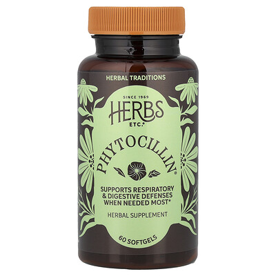 Herbs Etc., Phytocillin®, 60 cápsulas blandas (400 mg por cápsula blanda)