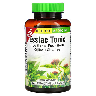 Herbs Etc., Essiac Tonic, Suplemento herbario, 120 cápsulas blandas de acción rápida