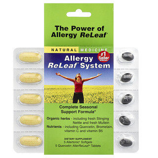 Herbs Etc., Sistem Alergi ReLeaf®, 5 Softgel/5 Tablet