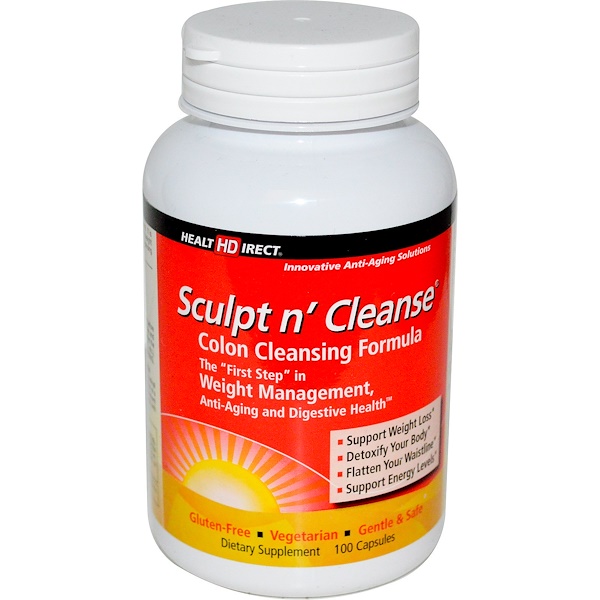 Health Direct, Sculpt n' Cleanse, Colon Cleansing Formula, 100 Capsules