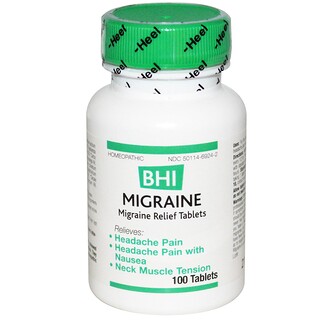 MediNatura, BHI, Migräne-Linderung, 100 Tabletten