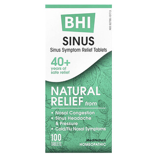 MediNatura, BHI, sinus, 100 tablet
