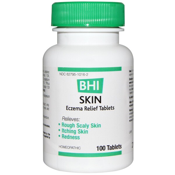 MediNatura, BHI, Skin Eczema Relief Tablets, 100 Tablets