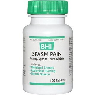 MediNatura, BHI, Spasm Pain, 100 comprimidos