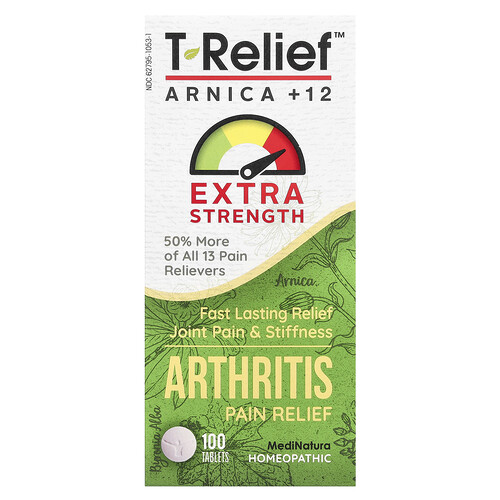 MediNatura, T-Relief™, Arnica +12, Arthritis Pain Relief, 100 Tablets