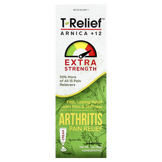 ميديناتورا‏, T-Relief ، زهرة العطاس +12 ، كريم تخفيف آلام التهاب المفاصل ، 3 أونصات (85 جم)