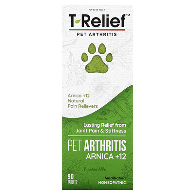 

MediNatura T-Relief Pet Arthritis Arnica +12 90 Tablets