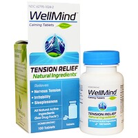 Успокоительные таблетки WellMind, снятие напряжения, 100 таблеток - изображение