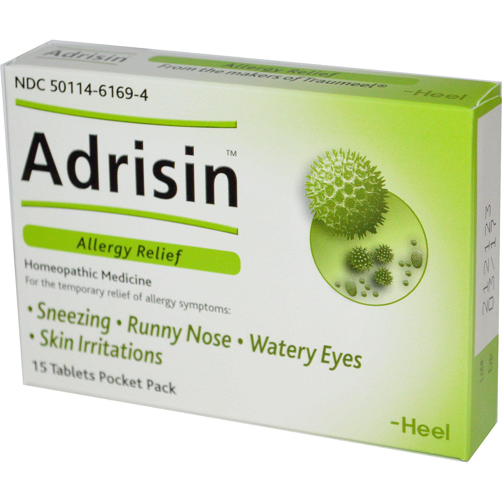 MediNatura, Adrisin, Allergy Relief, 6 Pocket Packs, 15 Tablets Each iHerb