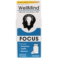 WellMind Focus, Mental Alertness Aid, 90 Tablets - изображение