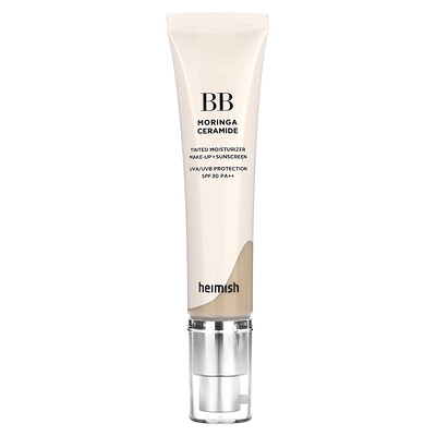 

Heimish, Moringa Ceramide BB Cream, Tinted Moisturizer Make-Up + Sunscreen, SPF 30 PA++, 21C Light Nude, 1.05 oz (30 g)