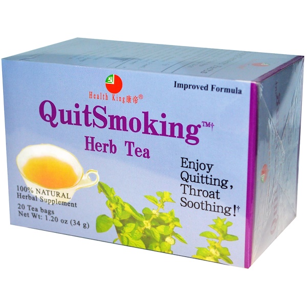 Health King, QuitSmoking Herb Tea, 20 Tea Bags, 1.20 oz (34 g)