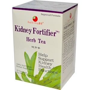 Health King, Травяной чай для укрепления почек, 20 чайных пакетиков, 1,2 унции (34 г)