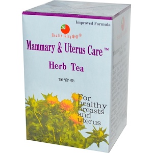 Купить Health King, Травяной чай Забота о молочных железах и матке, 20 пакетиков, 36 г  на IHerb