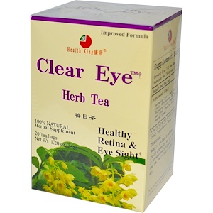Health King, Травяной чай с мускатным шалфеем, 20 пакетиков, 34 г (1,20 унции)