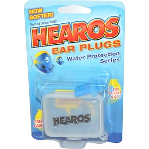 Отзывы о Хирос, Ear Plugs, Water Protection Series, 1 Pair w/ Free Case