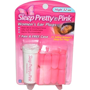 Хирос, Sleep Pretty in Pink, Women's Ear Plugs, High 32 NRR, 7 Pair & Free Case отзывы покупателей