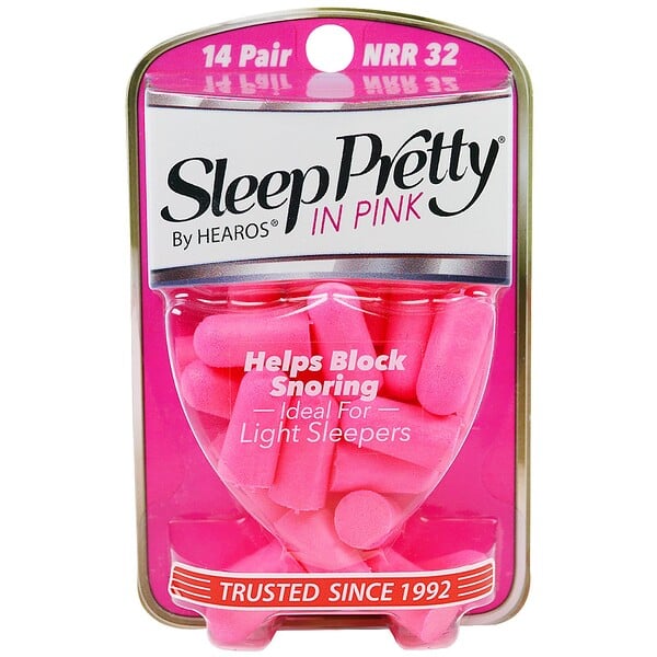Hearos, Ear Plugs, Sleep Pretty in Pink, 14 Pair