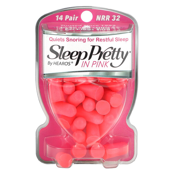 Hearos, Ear Plugs, Sleep Pretty in Pink, 14 Pair