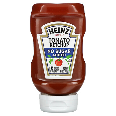 Heinz Томатный кетчуп, без добавления сахара, 369 г (13 унций)