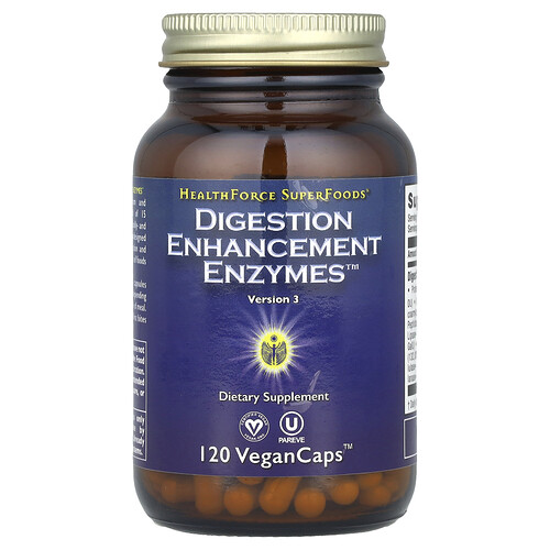 HealthForce Superfoods, Enzyme zur Verbesserung der Verdauung, 120 VeganCaps