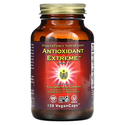 

HealthForce Superfoods Antioxidant Extreme, версия 9.1, 120 веганских капсул