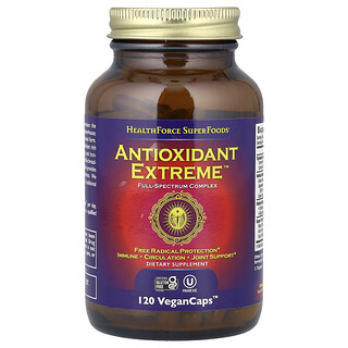 HealthForce Superfoods, Antioxidant Extreme, versión 9.1, 120 cápsulas veganas