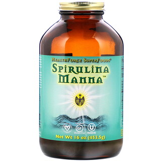 HealthForce Superfoods, Spirulina Manna（スピルリナマンナ）、453.5g（16オンス）