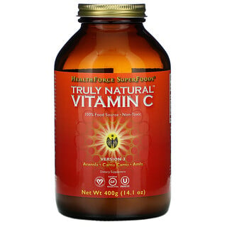 HealthForce Superfoods, Truly Natural Vitamin C, rein natürliches Vitamin C, 400 mg (14,1 oz.)
