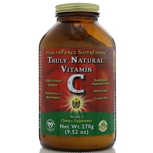 HealthForce Nutritionals, По-настоящему натуральный витамин C, 270 г