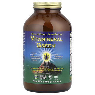 HealthForce Superfoods, Vitamineral Green, Versión 5.5, 300 g (10,6 oz)