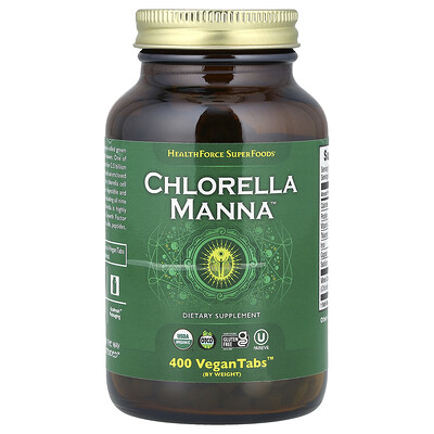 Healthforce Superfoods Green Chlorella Manna™, 400 Vegantabs™