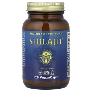 HealthForce Superfoods, Shilajit, 120 cápsulas veganas (200 mg por cápsula)