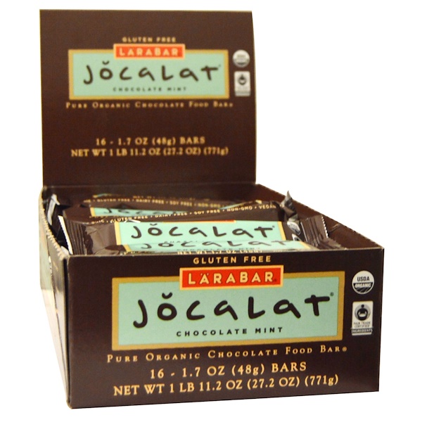 Larabar, Jocalat, Chocolate Mint, 16 Bars, 1.7 oz (48 g) Per Bar