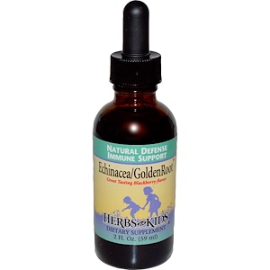 Отзывы о Хербс фо кидс, Echinacea/GoldenRoot, Blackberry Flavor, 2 fl oz (59 ml)