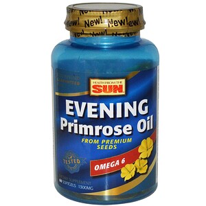 Отзывы о Хэлс фром де сан, Evening Primrose Oil, Omega-6, 1300 mg, 60 Softgels