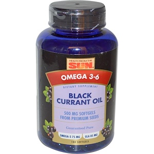 【iherb】 health from the sun 黑加仑油 500毫克 180软胶囊