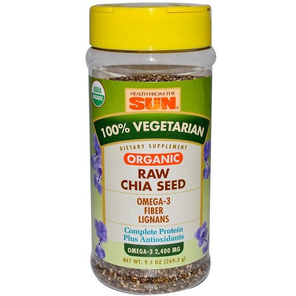 Health From The Sun, Organic Raw Chia Seed, 9.5 oz (269.3 g) (Discontinued Item) 