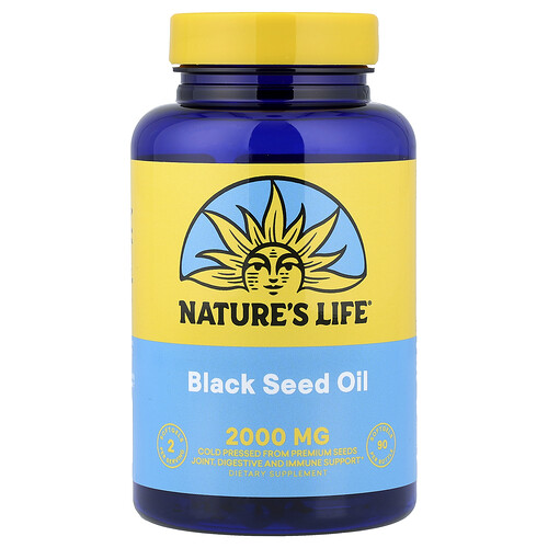Nature's Life, Black Seed Oil, 90 Softgels (1,00 mg per Softgel)