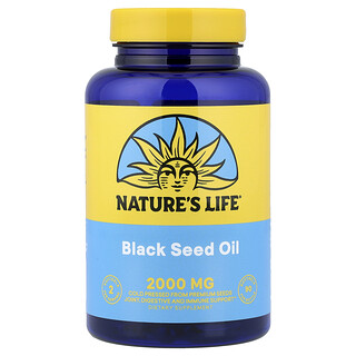 Nature's Life, Black Seed Oil, 90 Capsules (1,00 mg per Capsule)