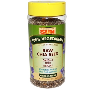 Отзывы о Хэлс фром де сан, Raw Chia Seed, 9.5 oz (269.3 g)