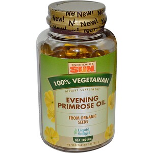Отзывы о Хэлс фром де сан, Evening Primrose Oil, 100% Vegetarian, 90 Veggie Softgels