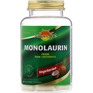 Nature's Life, Monolaurine, 90 gélules végétariennes
