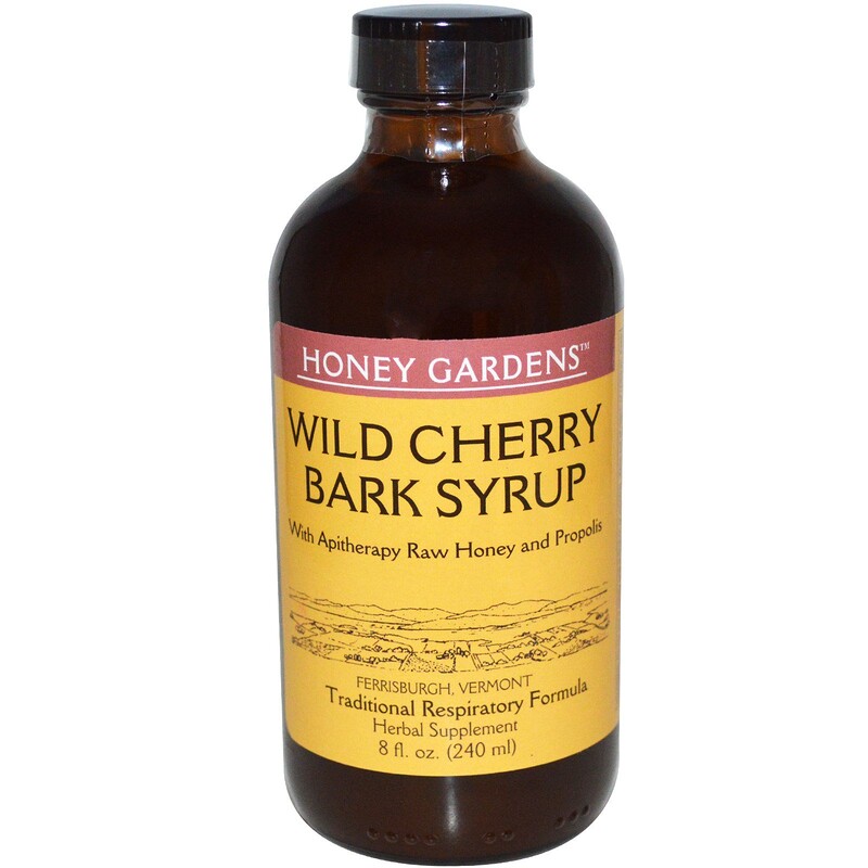 Honey Gardens, Wild Cherry Bark Syrup, 8 fl oz (240 ml) iHerb
