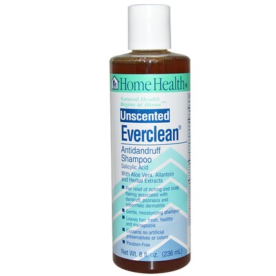 Home Health Everclean, шампунь от перхоти, неароматизированный, 236 мл