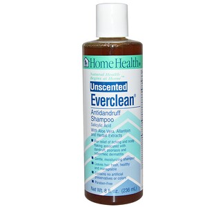 Home Health, Everclean, шампунь от перхоти, неароматизированный, 236 мл