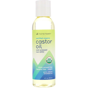 Хоум Хэлс, Organic Castor Oil, 4 fl oz (118 ml) отзывы покупателей